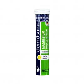 Viên sủi bổ sung Magie vị chanh Demosana Magnesium Muscle Refresh 20 viên