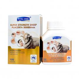 Viên uống nhau thai cừu Úc Vital Code Super Strength Sheep Placenta 50000Max Hộp 100 viên