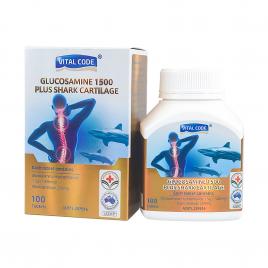 Viên uống bố xương sụn khớp Vital Code Glucosamine 1500 Plus Shark Cartilage Hộp 100 viên