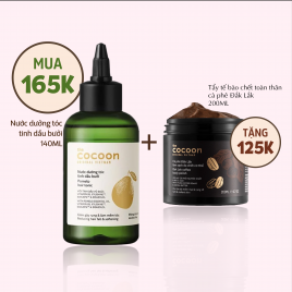 Nước dưỡng tóc tinh dầu bưởi mẫu mới Cocoon Pomelo Hair Tonic New 140ml/310ml