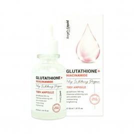 Tinh chất dưỡng sáng da mờ thâm nám Angel's Liquid Glutathione + Niacinamide 700 V-Ampoule Serum 30ml