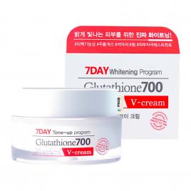 Kem dưỡng làm sáng da mờ thâm Angel`s Liquid 7 Day Whitening Program Glutathione 700 V-Cream 50ml